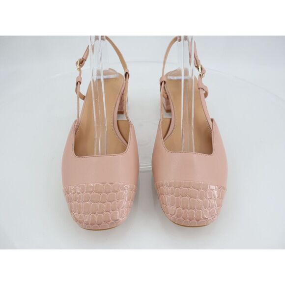 Donald Pliner Reval Pump Womens Size 9M Pink blush Leather Slingback Block Heel - Picture 10 of 10